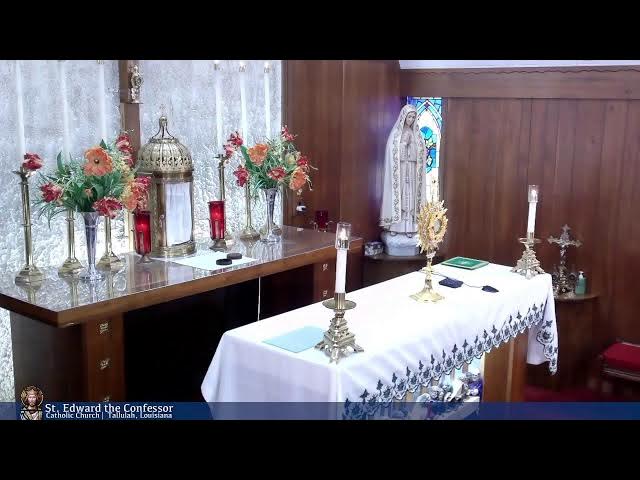 Video thumbnail for Holy Mass from St Edward the Confessor in Tallulah 09-01-2024