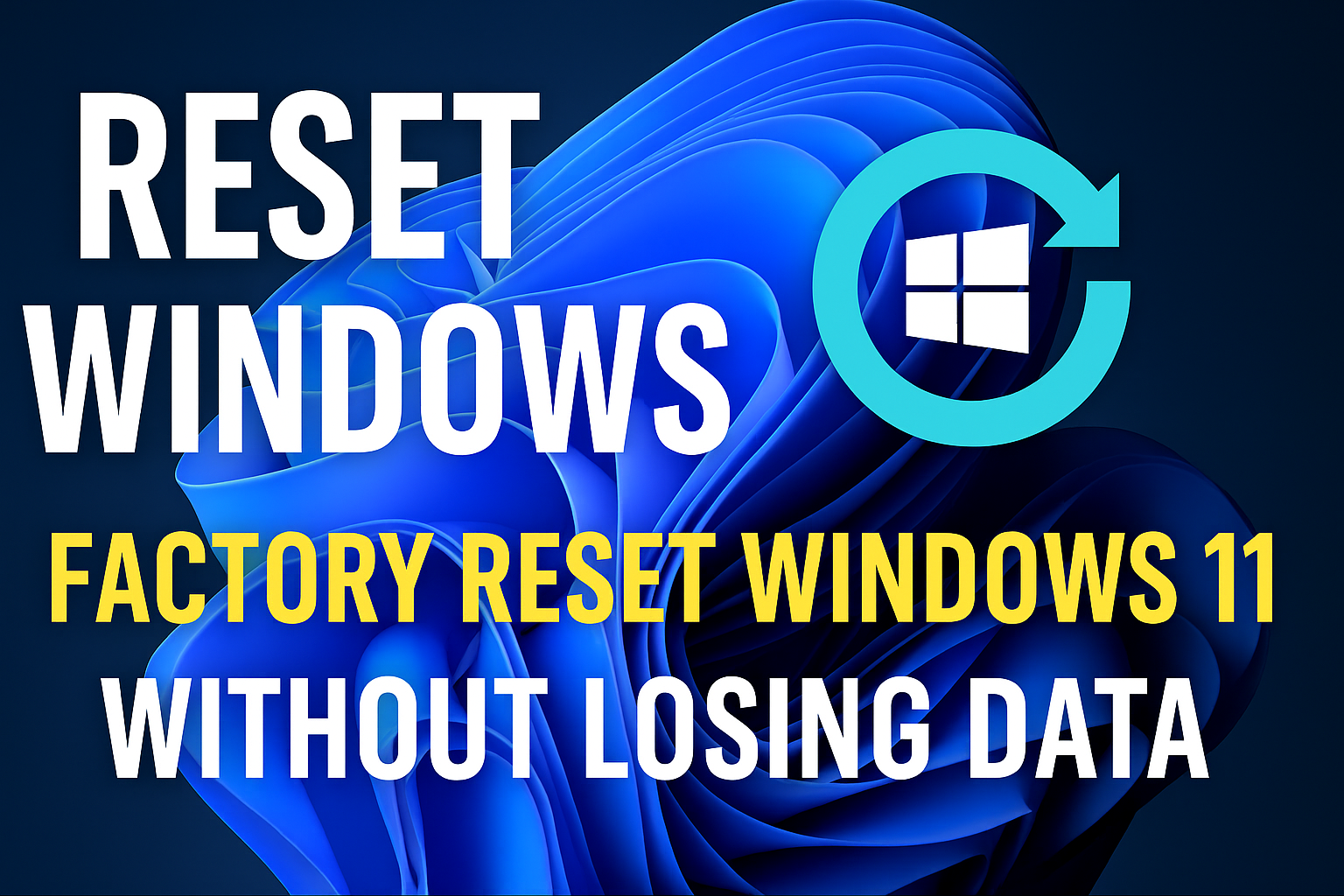 Video thumbnail for How to reset windows 11 settings to default without losing data