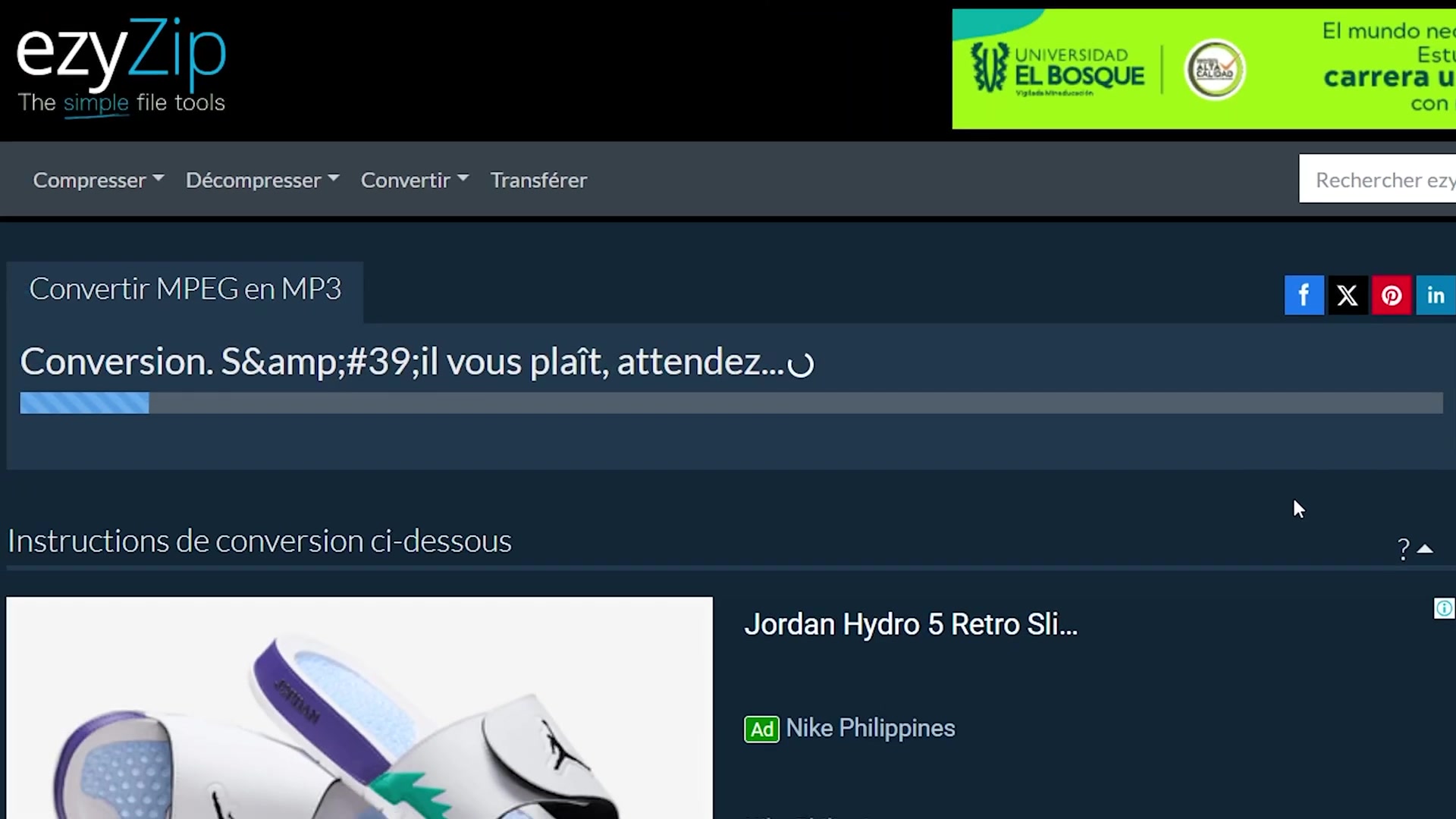 'Video thumbnail for 🎬 Comment convertir MPEG en MP3 en ligne gratuitement | Aucune installation de logiciel requise'