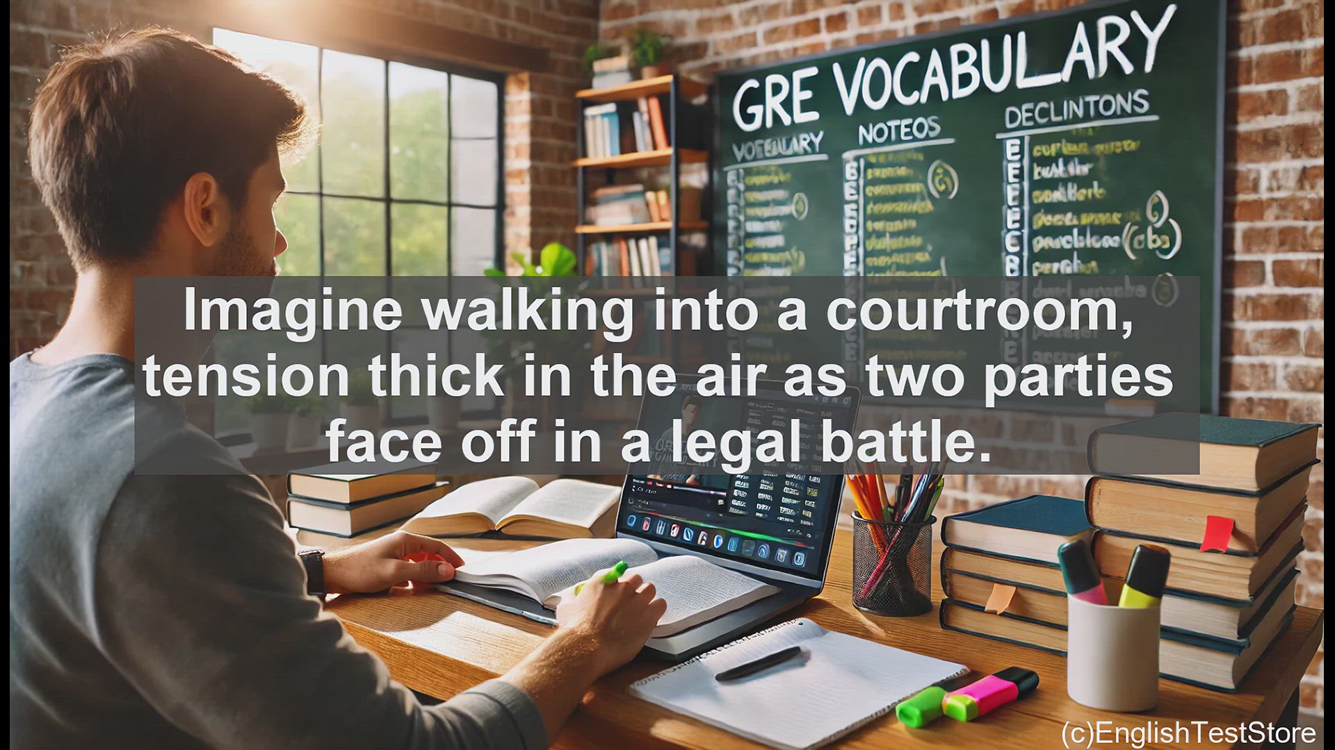 'Video thumbnail for GRE Vocabulary Lesson: The World of Litigation - Mastering a Key GRE Vocabulary Word'