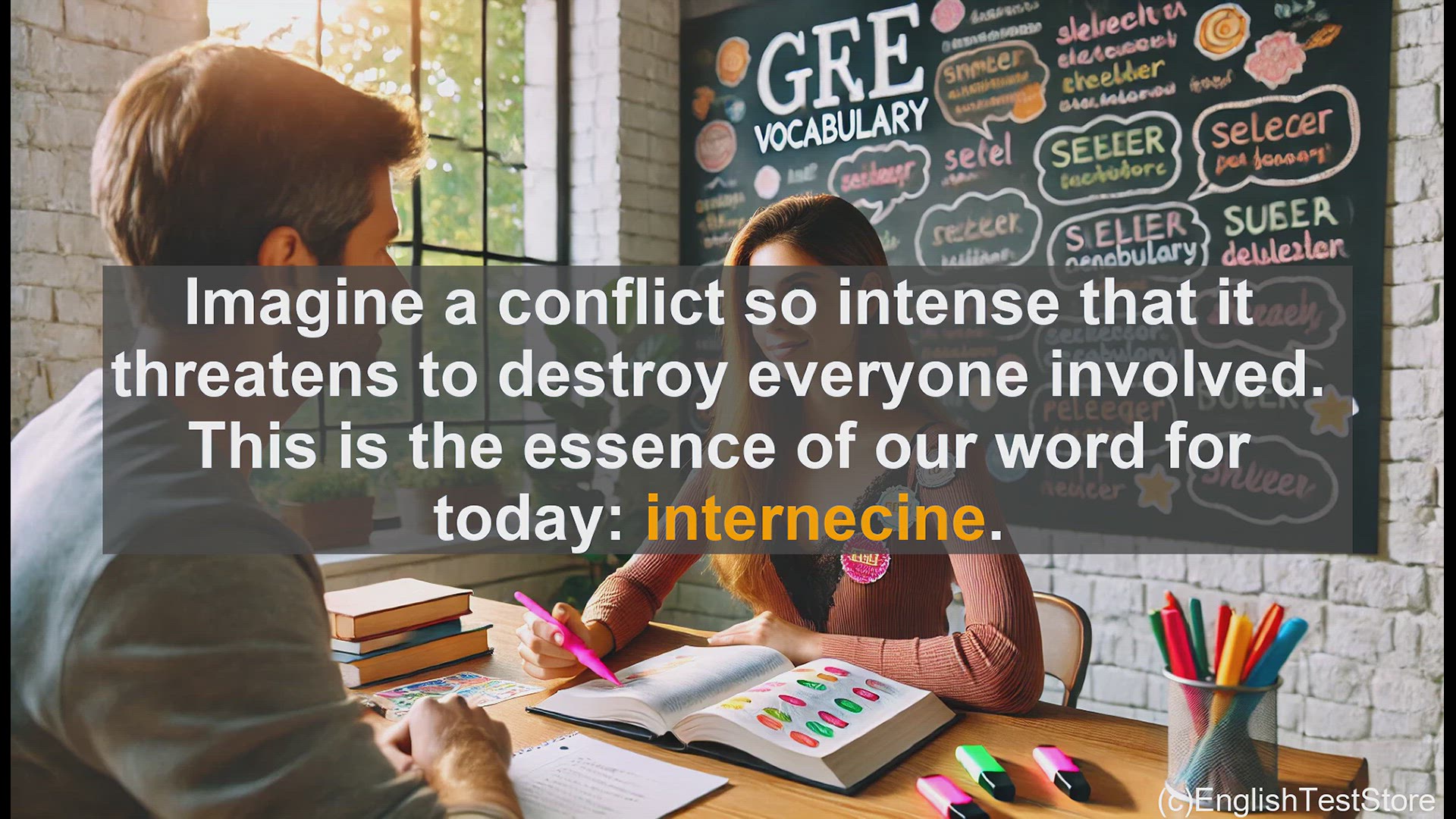 'Video thumbnail for GRE Vocabulary Lesson: Internecine Conflicts - Destructive Struggles Within'