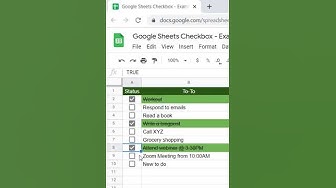 'Video thumbnail for Google Sheets to-do list'
