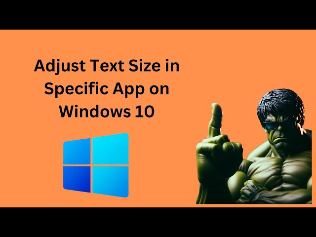 'Video thumbnail for How to Adjust Text Size in Specific App on Windows 10 | GearUpWindows Tutorial'