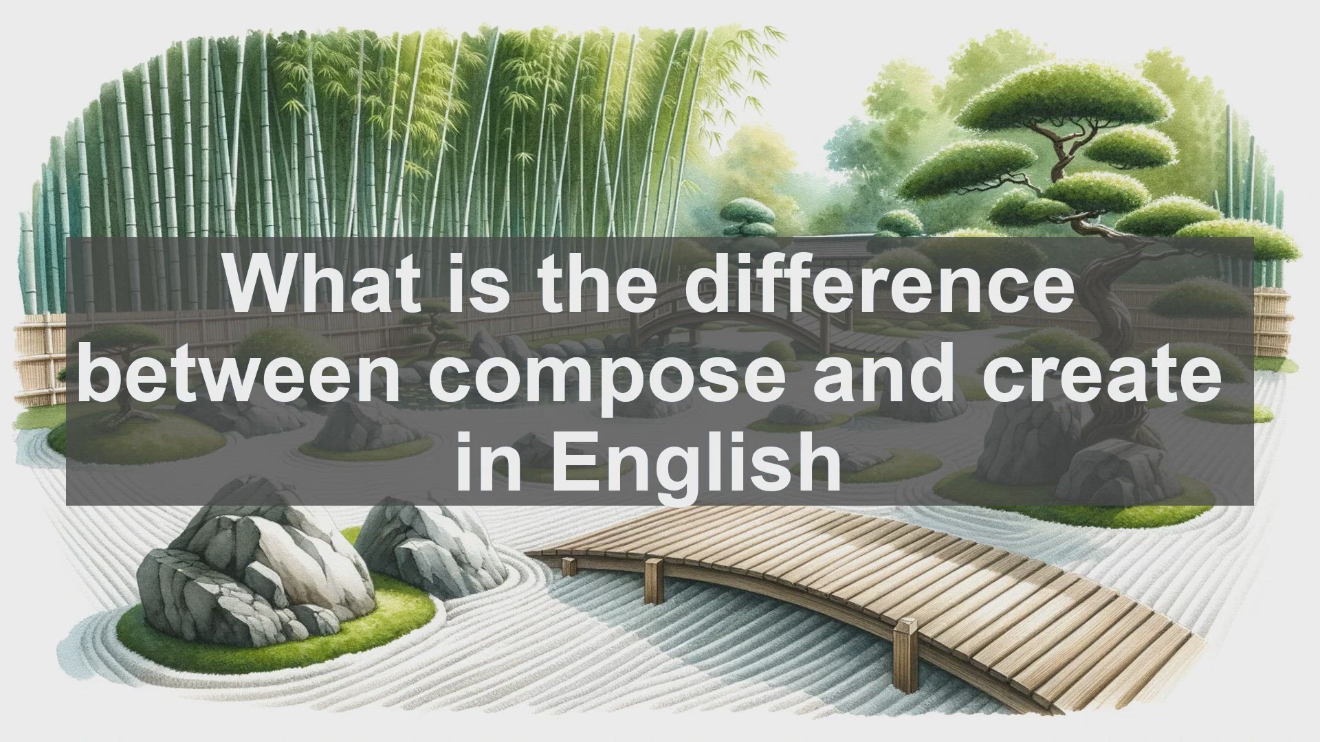 What is the difference between compose and create in English?