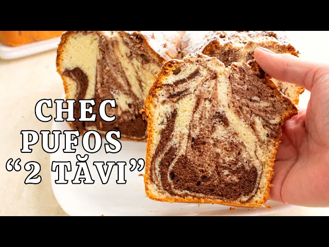 'Video thumbnail for Chec pufos cu LAPTE și cacao. Rețeta CU CANA sau în grame pentru 2 TĂVI mari!'