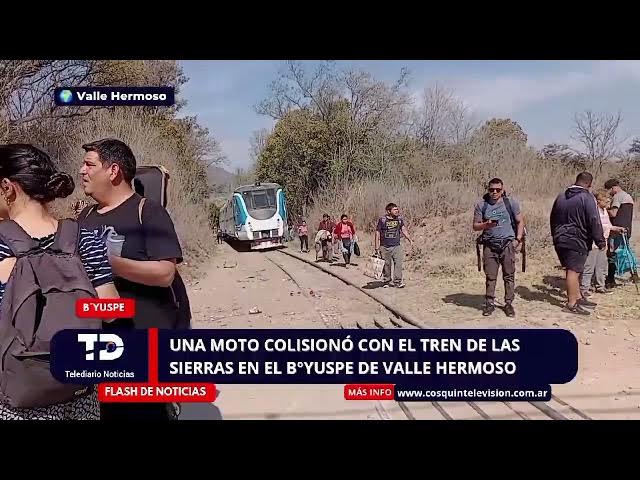 Video thumbnail for Un joven en estado crítico tras chocar su moto contra el Tren de Las Sierras