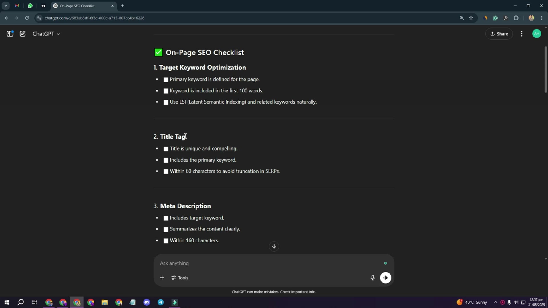 'Video thumbnail for On-Page SEO Checklist – Optimize Every Page on Your Website'