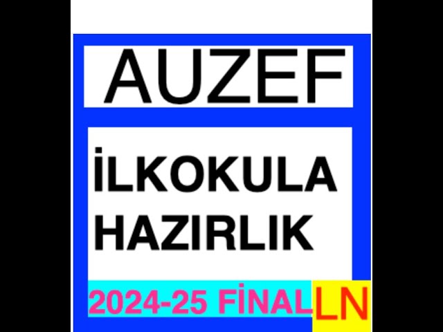 'Video thumbnail for Auzef İlkokula Hazırlık 2024-2025 Final Soruları'