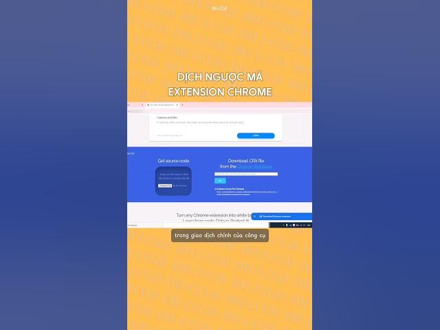 'Video thumbnail for Cách dịch ngược mã nguồn của extension Chrome để tìm hiểu và học hỏi #dhlcgd #thanhcongnghe'