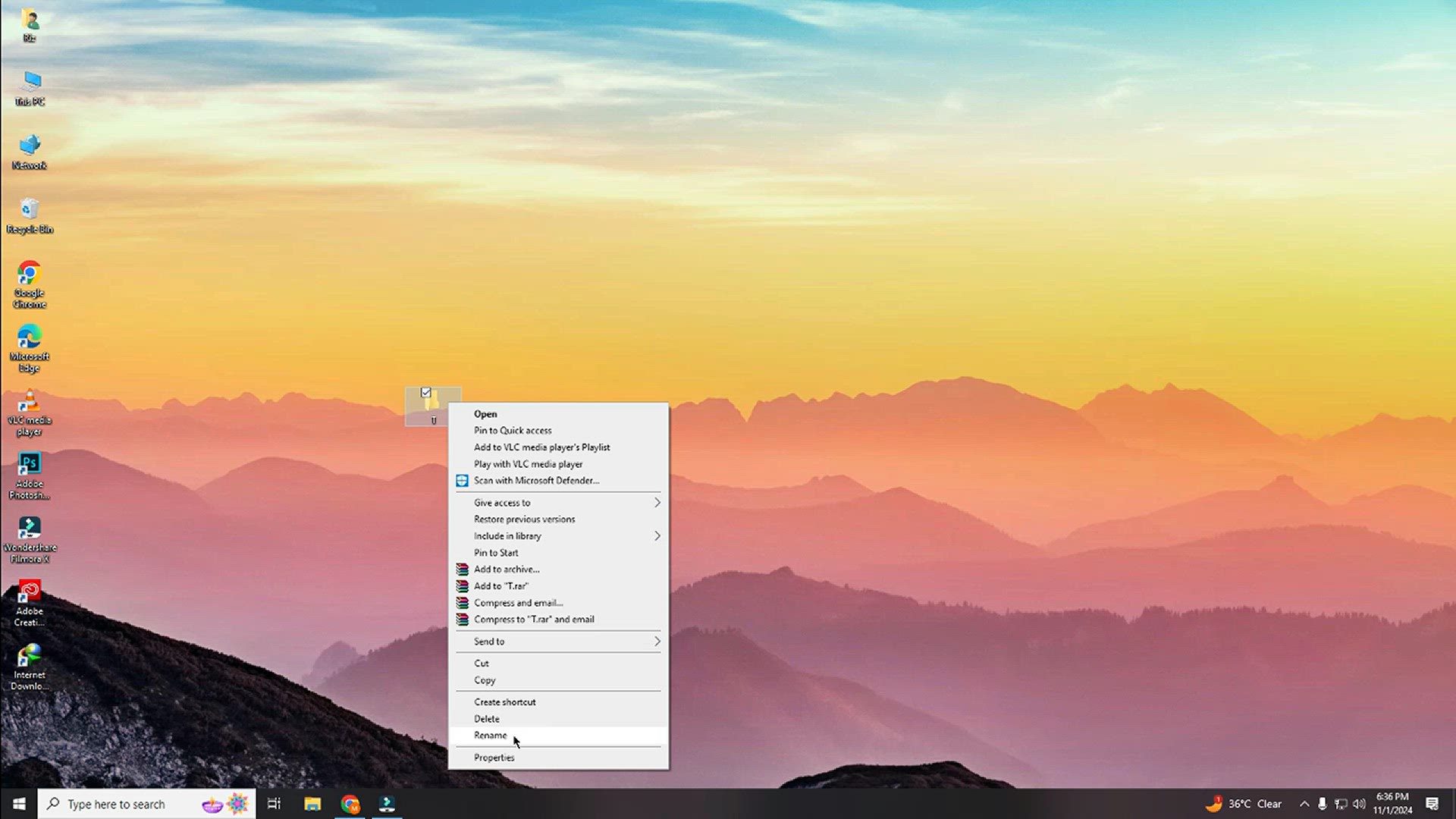 'Video thumbnail for Hidden Folder From Desktop'
