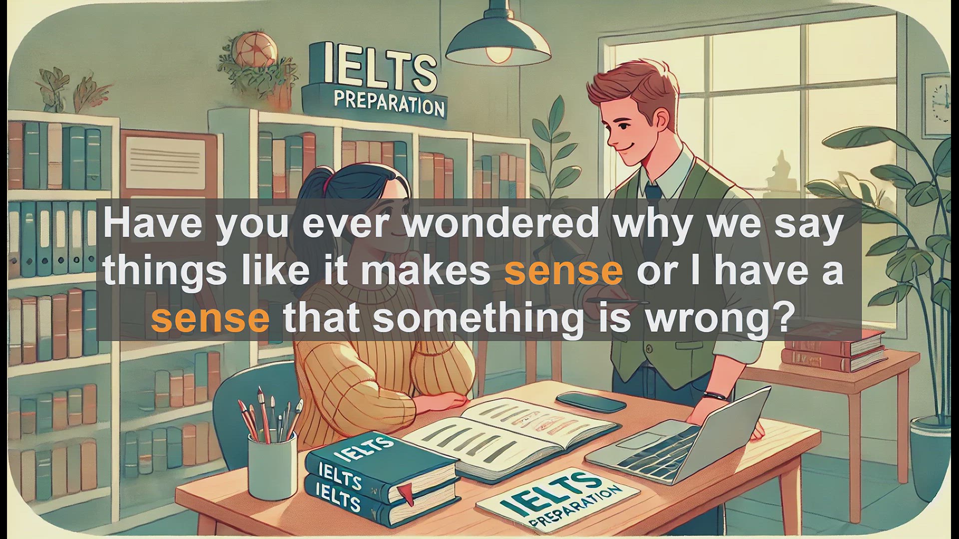 'Video thumbnail for 2500 Must Know IELTS 5.5 Vocabulary - Understanding 'Sense': Key Vocabulary for IELTS'