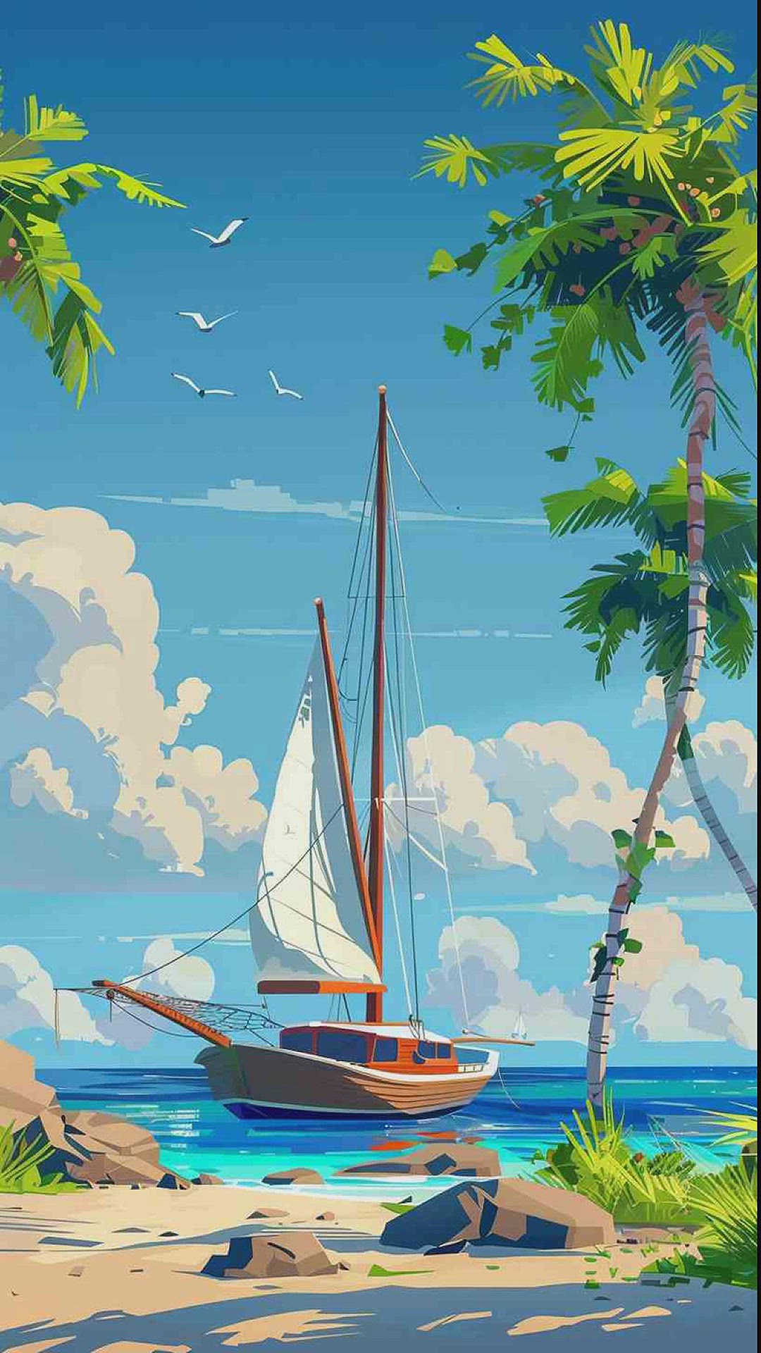 'Video thumbnail for cartoon sailboat images'