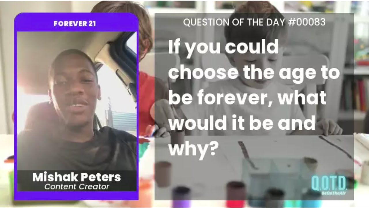 Video thumbnail for Mishak would stay in his mid-20's forever. Not too young, not too old!