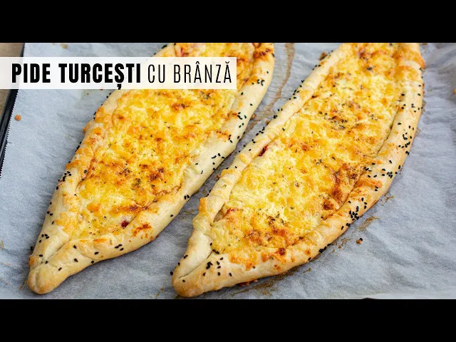 'Video thumbnail for Pide turcești cu brânză. Pizza turcească sau plăcinte turcești | Bucate Aromate'