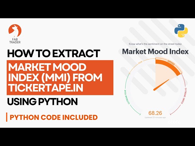 Video thumbnail for How to extract Market Mood Index from TicketTape using python | MMI Score