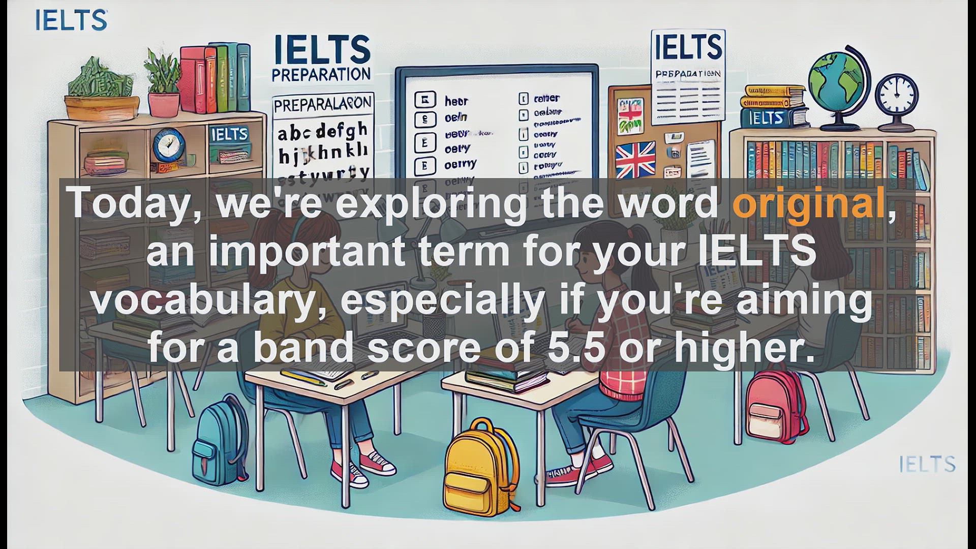 'Video thumbnail for 2500 Must Know IELTS 5.5 Vocabulary - Understanding 'Original': Boost Your IELTS Vocabulary'