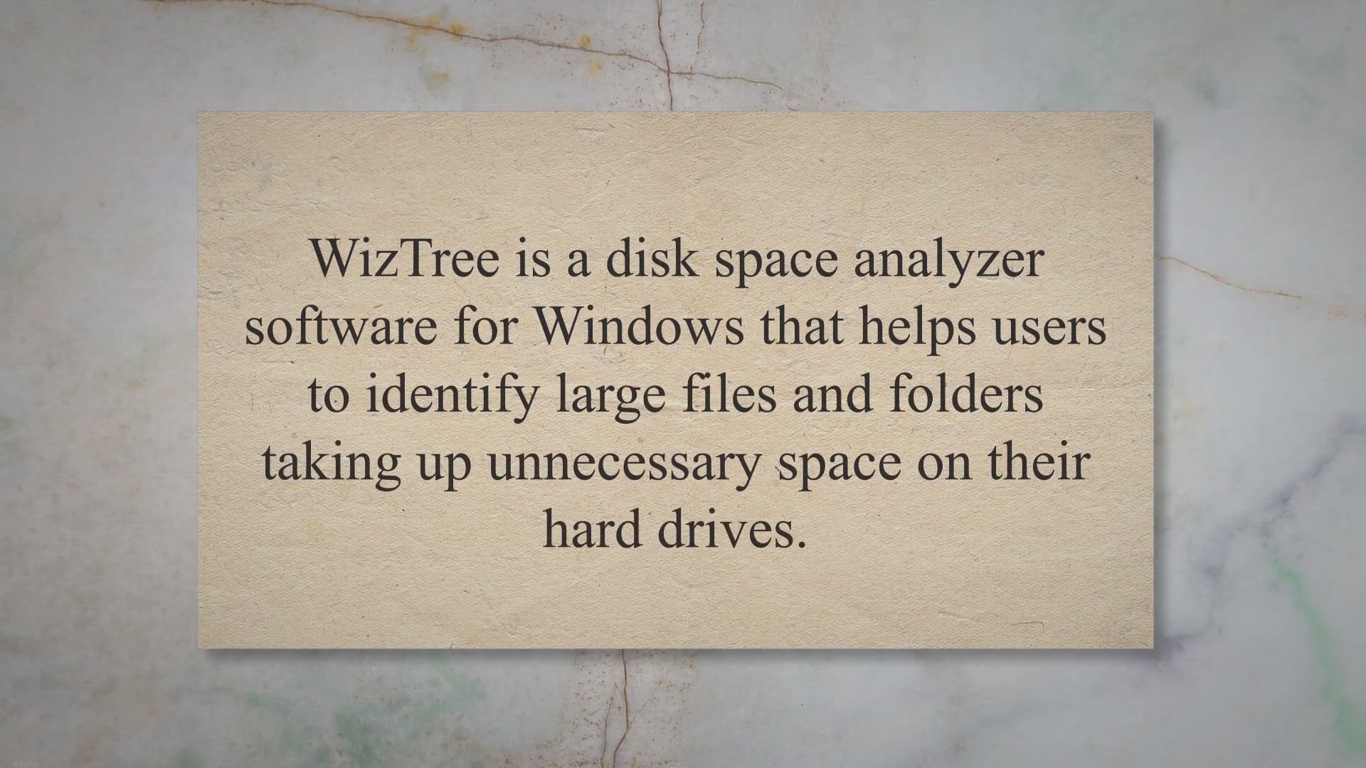 'Video thumbnail for WizTree - A Fast and Efficient Disk Space Analyzer for Windows'