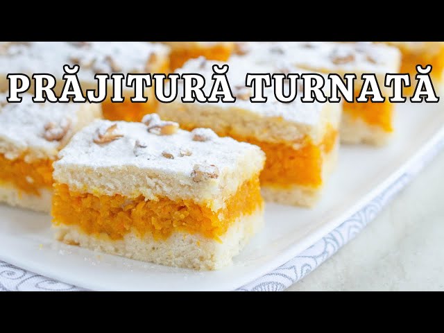'Video thumbnail for Prăjitură DE POST cu dovleac - rețeta UȘOARĂ cu aluat turnat'