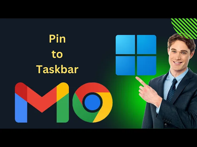 'Video thumbnail for How to Pin Gmail to Windows 11 Taskbar using Google Chrome | GearUpWindows Tutorial'