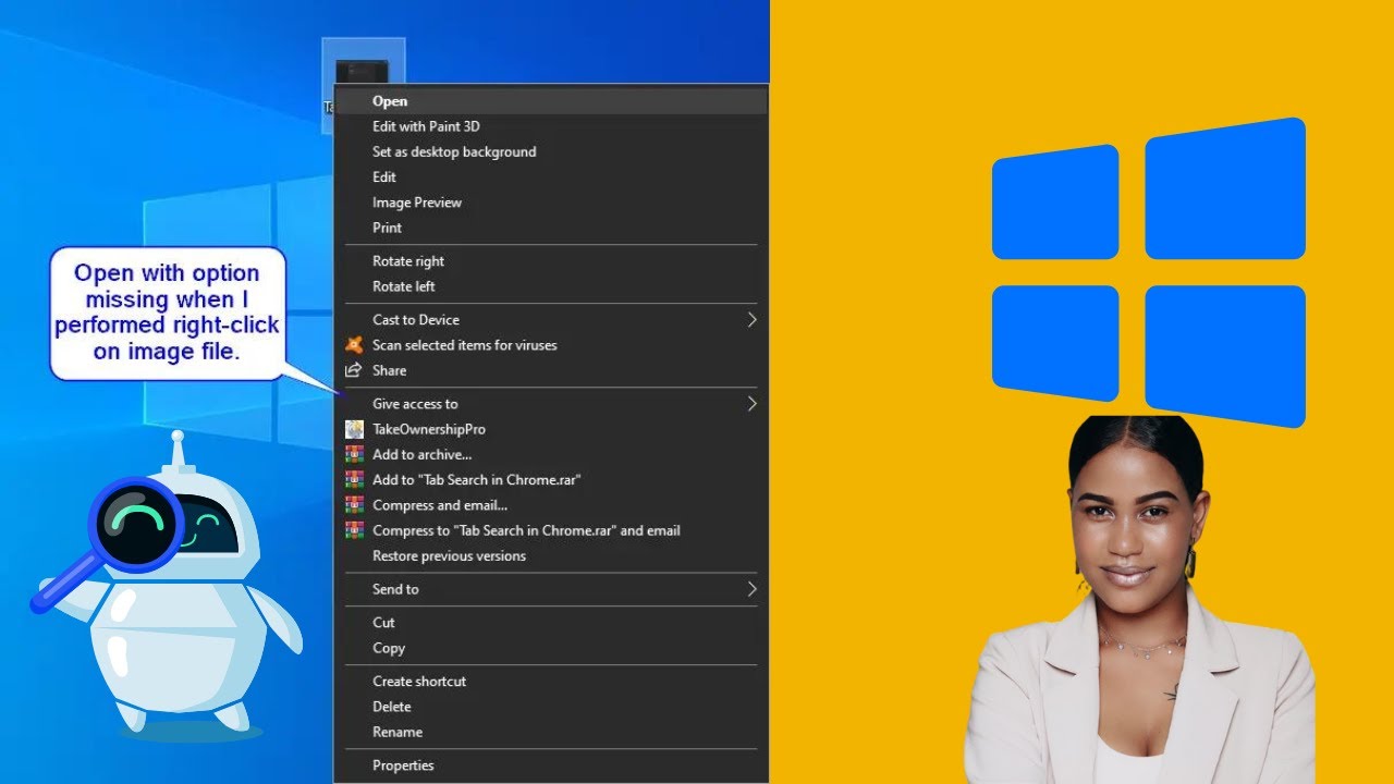 'Video thumbnail for “Open with” Option Missing in Windows 10, how to fix it? | GearUpWindows Tutorial'