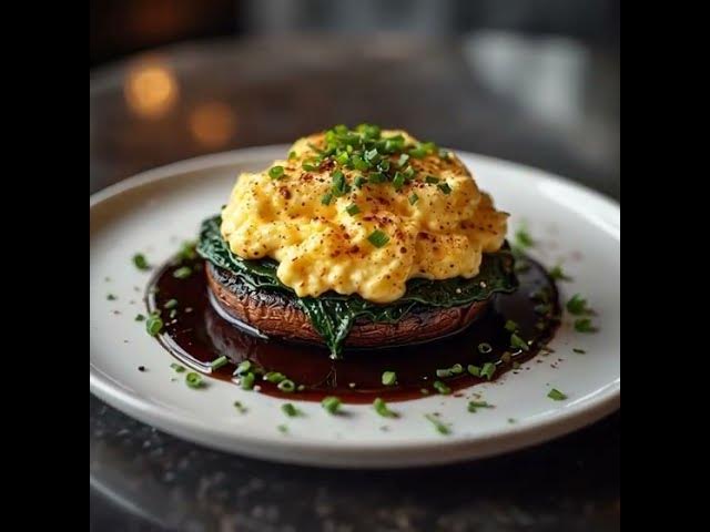 Video thumbnail for Portobello Mushroom Topped with Mashed Potatoes & Spinach