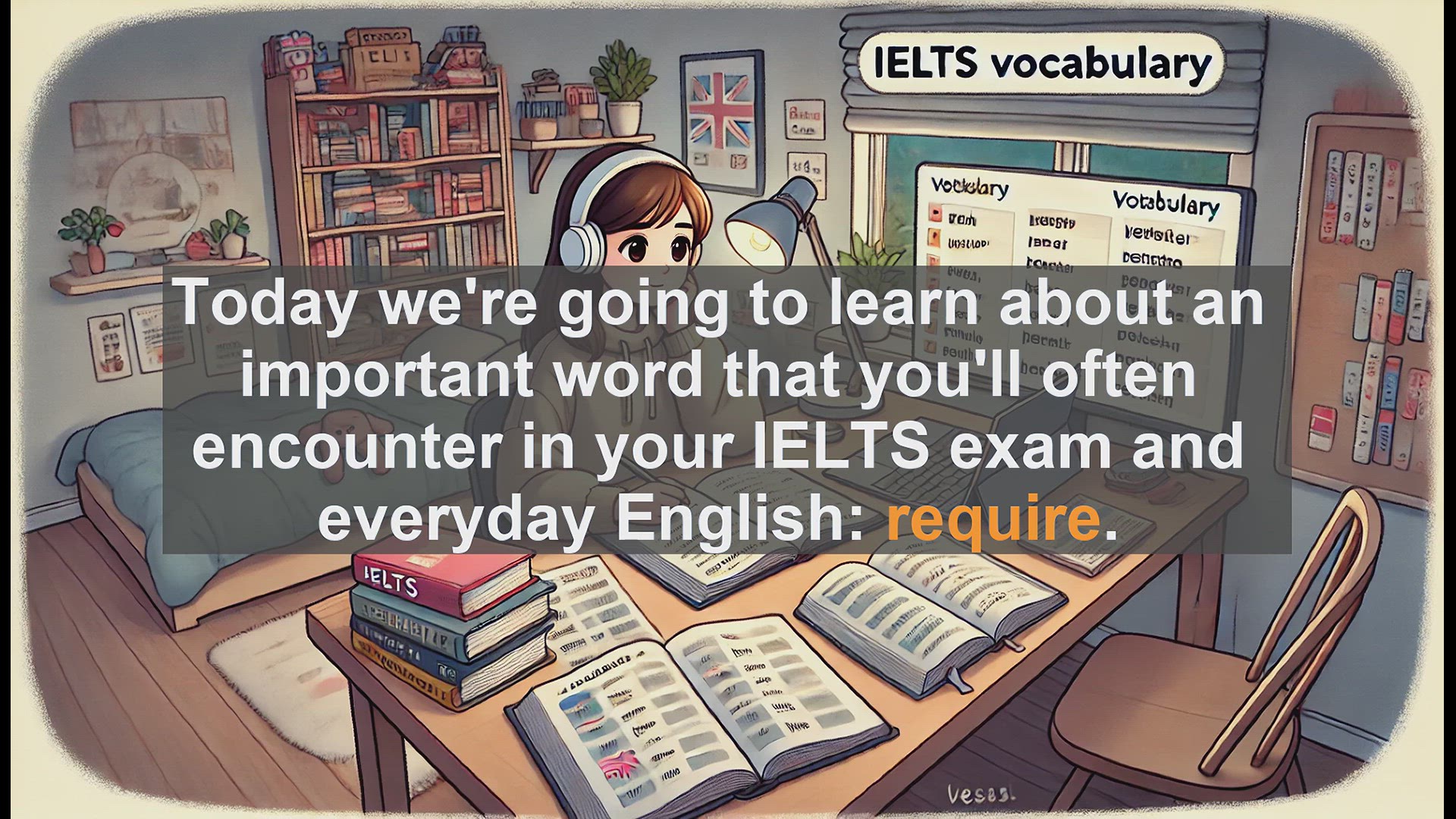 'Video thumbnail for 2500 Must Know IELTS 5.5 Vocabulary - Understanding the Word 'Require' for IELTS and Everyday English'