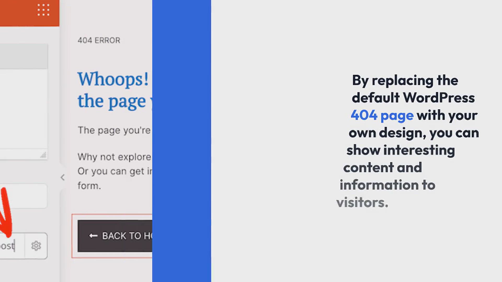 'Video thumbnail for How to Improve Your 404 Page Template in WordPress (2 Ways)'