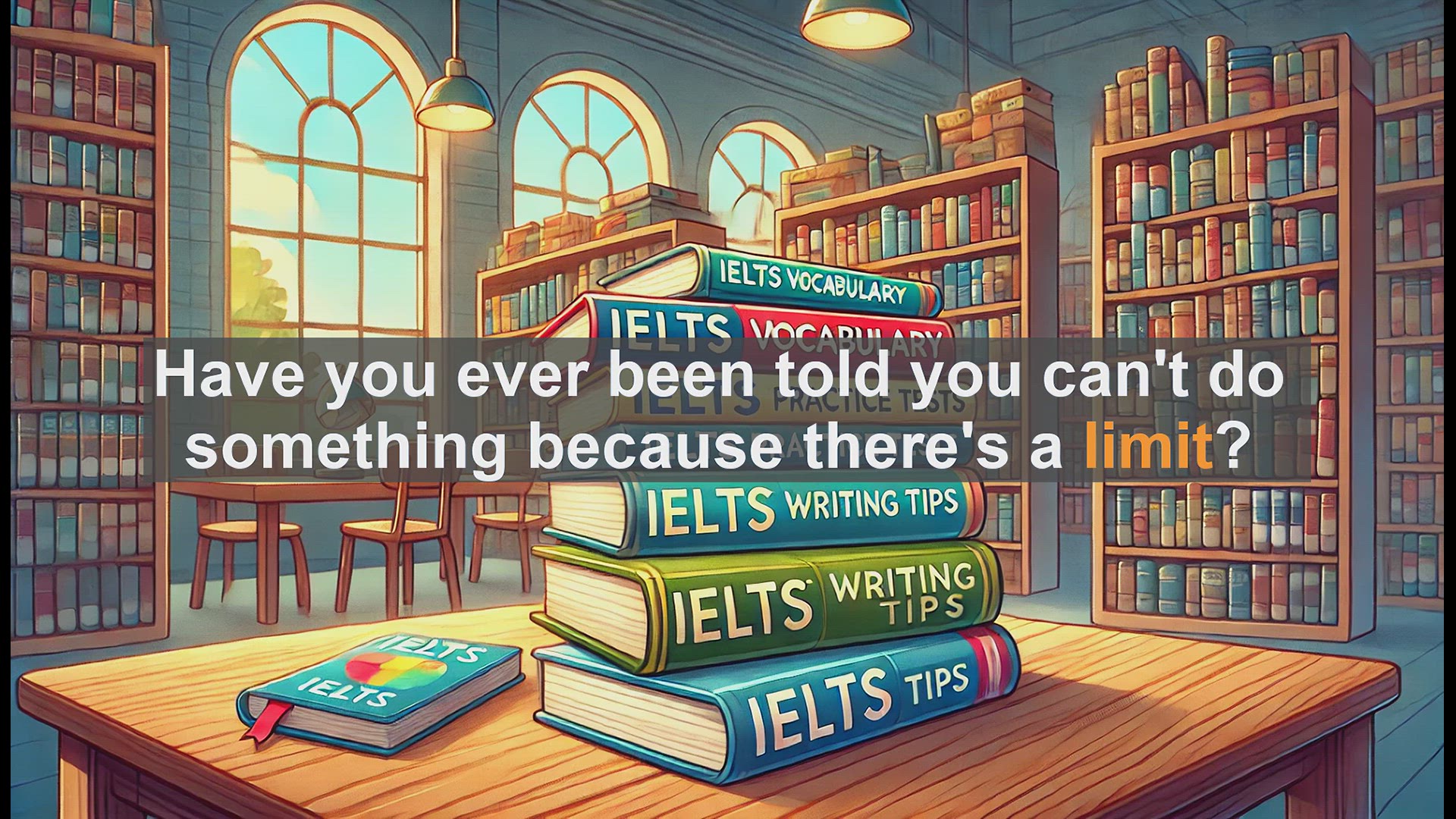 'Video thumbnail for 2500 Must Know IELTS 5.5 Vocabulary - Understanding 'Limit': Key Vocabulary for IELTS Success'