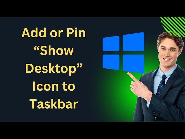 'Video thumbnail for How to Add or Pin “Show Desktop” Icon to Windows 10 Taskbar | GearUpWindows Tutorial'