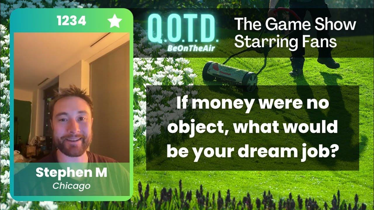 Video thumbnail for Our Favorite Answers: Stephen's dream job is to mow lawns, just like Forrest Gump!