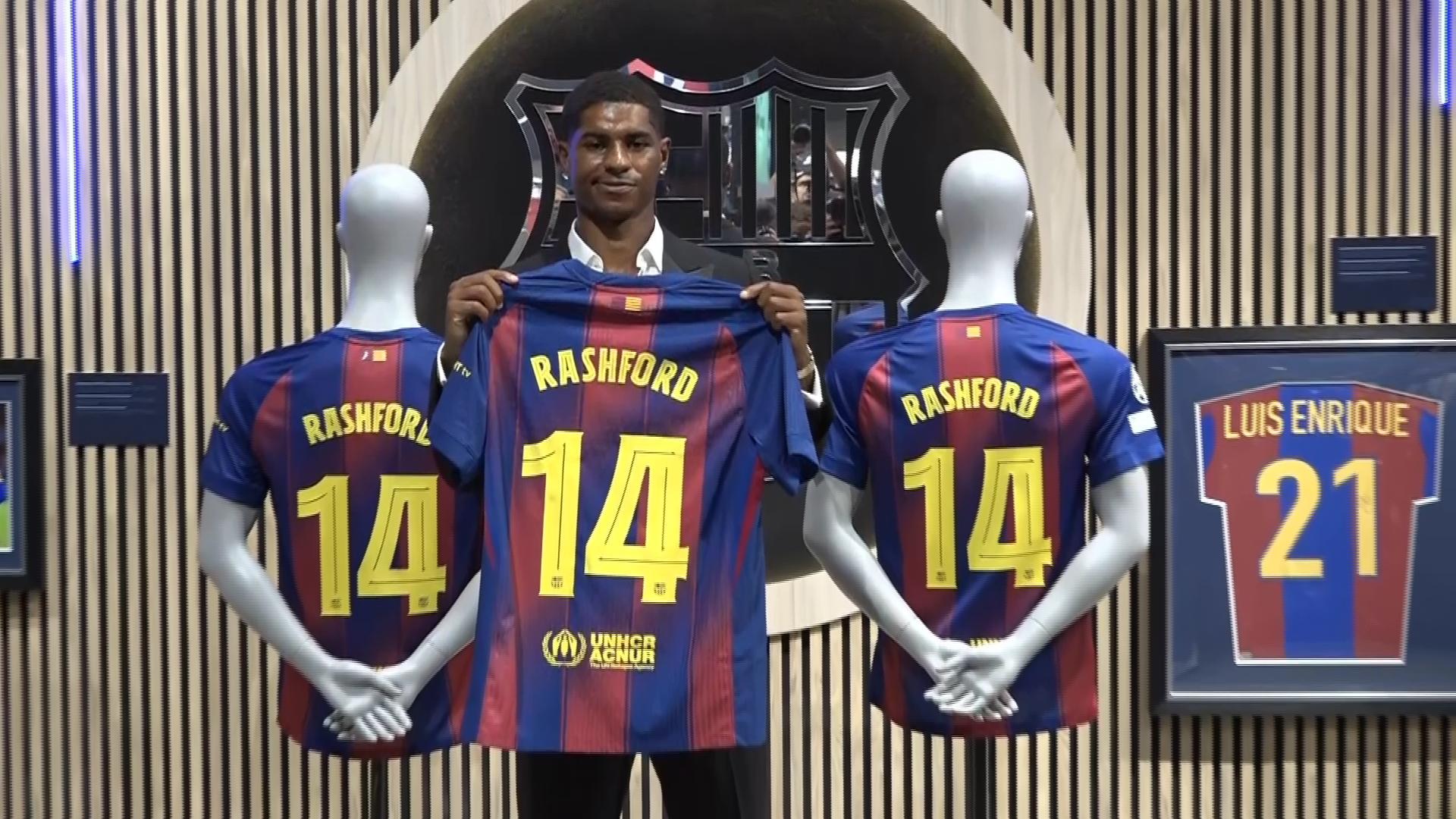 Video thumbnail for 'I'm excited to get going: Rashford on his move to Barcelona