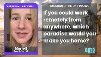 Video thumbnail for Forget Hawaii! Marie is WFH right at home!