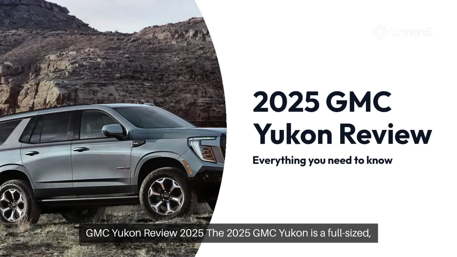 Video thumbnail for GMC Yukon review