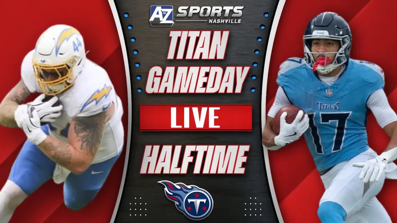 Video thumbnail for a to z sports nashville: titans vs chargers halftime report: dike td & herbert struggles