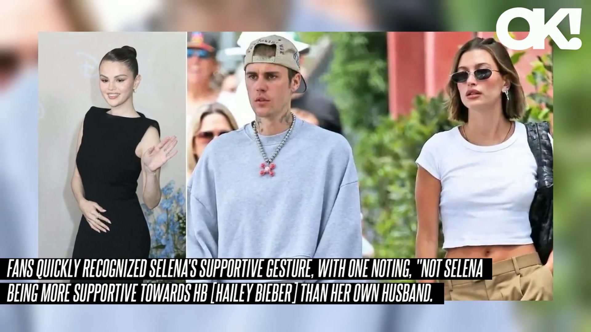 'Video thumbnail for Selena Gomez Supports Hailey Bieber After Justin Made Shady Comment About His Wife's 'Vogue' Cover'