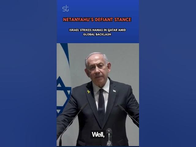 Video thumbnail for Netanyahu's Defiant Stance: Israel Strikes Hamas in Qatar Amid Global Backlash
