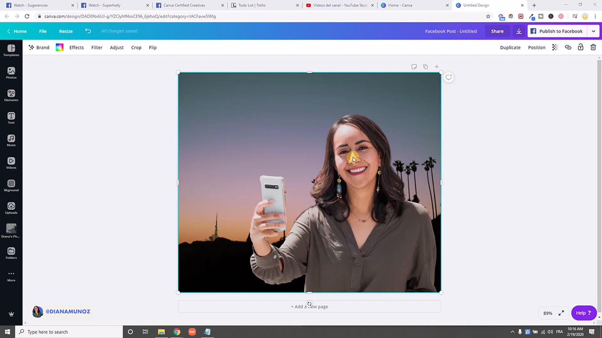 'Video thumbnail for How to add a White Silhouette to your photos _ Learn Canva with Diana'