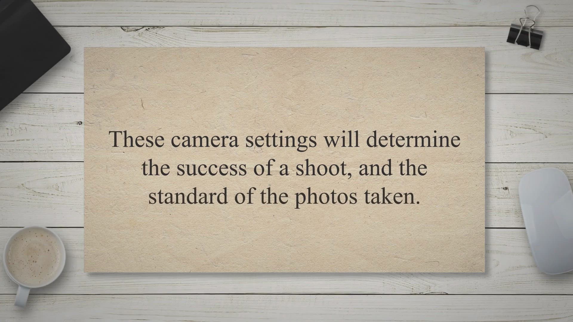 iso for real estate photography