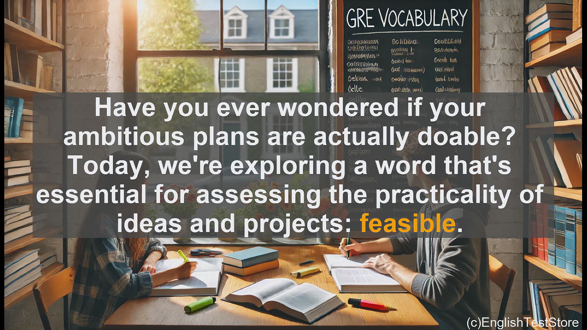 'Video thumbnail for GRE Vocabulary Lesson: Exploring the Concept of Feasibility'