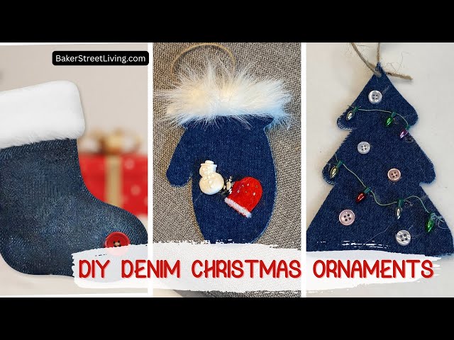 Video thumbnail for DIY Denim Ornaments from Recycled Jeans