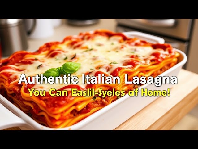 Video thumbnail for 🍝 “Authentic Italian Lasagna You Can Easily Make at Home!”