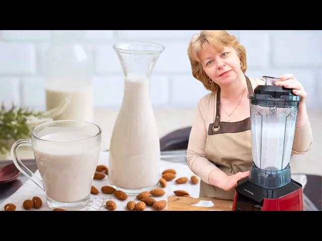 'Video thumbnail for 🥛 Lapte de MIGDALE fără conservanți, în 2 MINUTE 👍 rețeta de lapte vegetal pentru zilele de post'