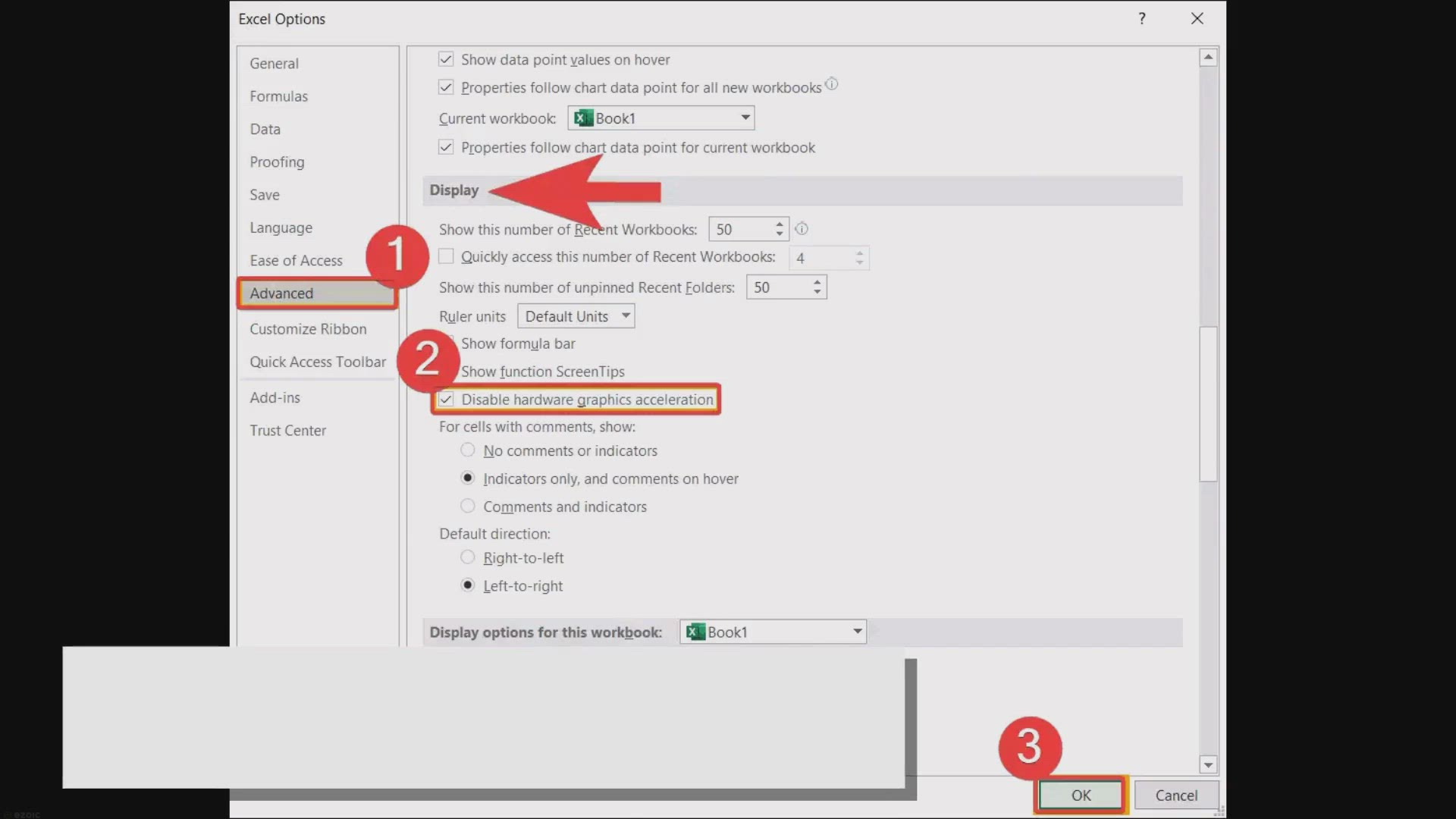 'Video thumbnail for How to Disable Hardware Graphic Acceleration for Office 2019 / 2016 / 2013 / 2010?'