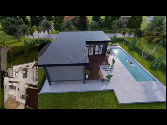'Video thumbnail for Desain Rumah Minimalis Modern Berbentuk L dengan 1 Kamar Tidur'