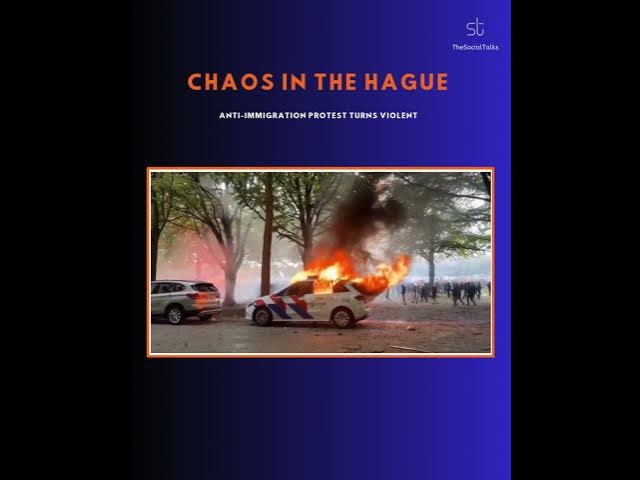 Video thumbnail for Chaos in The Hague: Anti-Immigration Protest Turns Violent