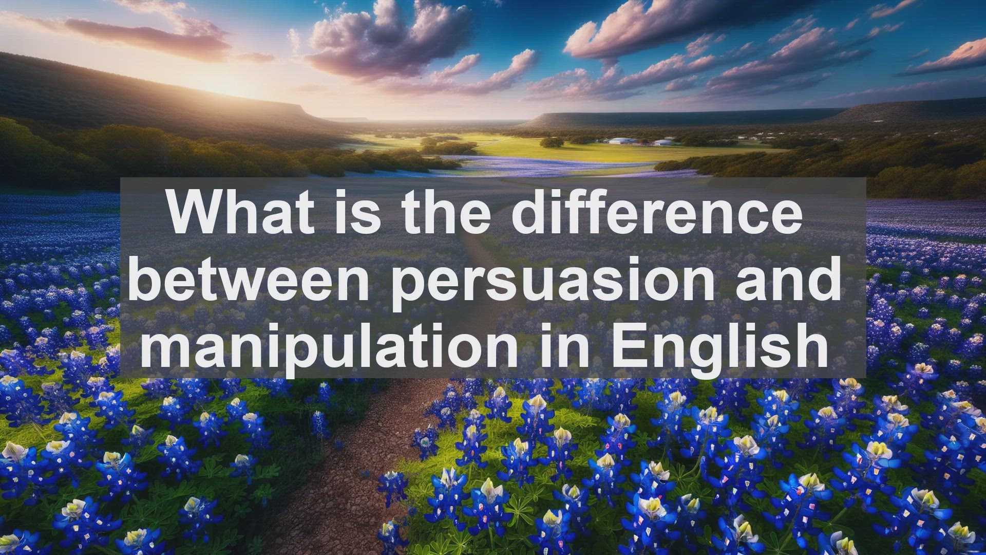 'Video thumbnail for What is the difference between persuasion and manipulation in English?'
