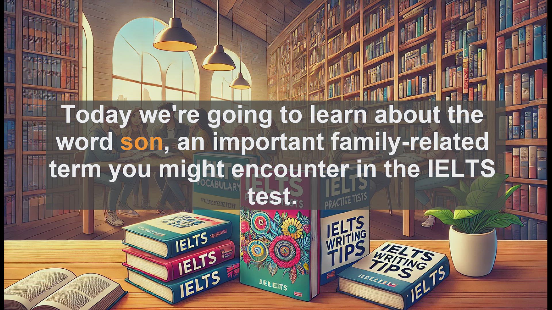 'Video thumbnail for 2500 Must Know IELTS 5.5 Vocabulary - Understanding 'Son': A Key Family Term for IELTS'