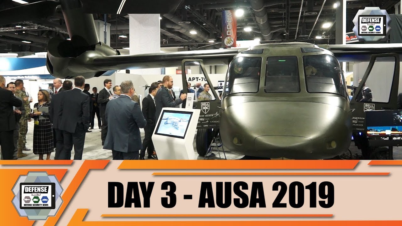 'Video thumbnail for AUSA 2019 News Show Daily Association of United States Army Defense Exhibition Washington DC Day 3'