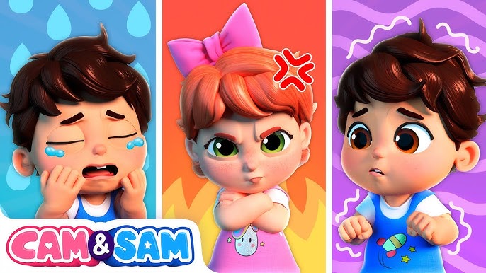 Video thumbnail for Las Emociones 🥺😱🙂 Rimas y Canciones Infantiles | Cam & Sam Español