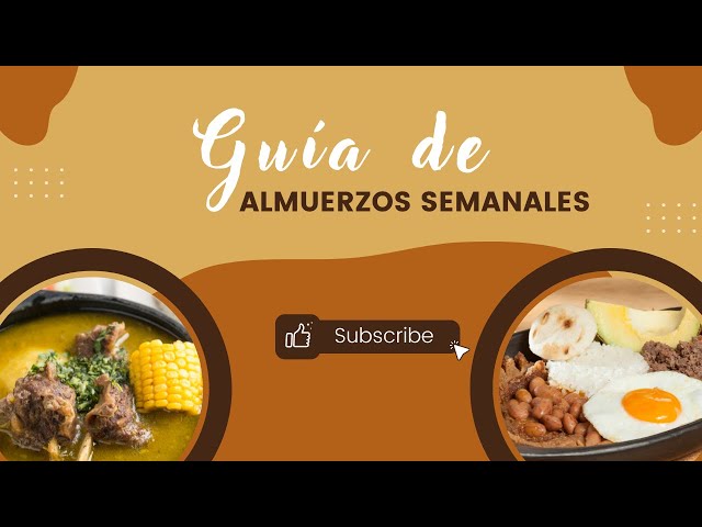 'Video thumbnail for Guía de almuerzos semanales - LAURA'